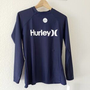 NWT – Hurley One And Only Solid Long Sleeve Rashguard - Size 1X